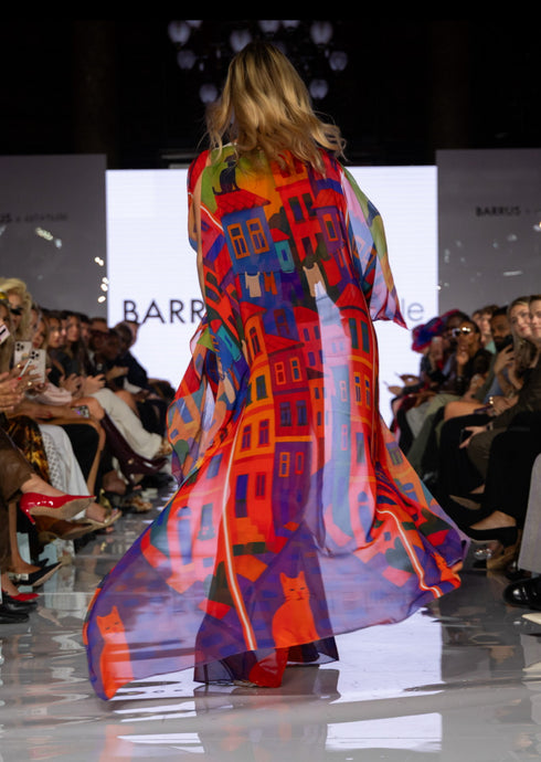 Colors of Balat Jumpsuit with Flowing Cape