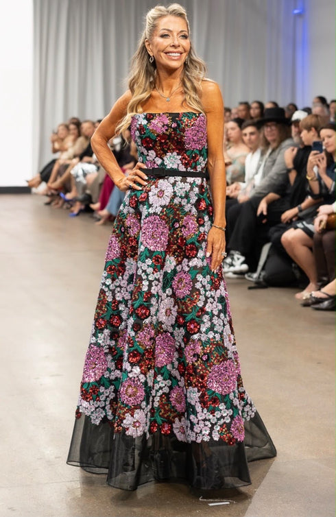 Midnight Bloom Maxi Dress