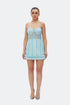 Light Blue Tulle Detailed Mini Dress