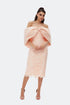 Puff Shoulder Symmetric Dress