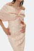 Puff Shoulder Symmetric Dress