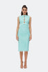 Tiffany Blue Bow Tie Detailed Pencil Dress