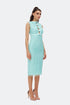 Tiffany Blue Bow Tie Detailed Pencil Dress