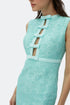 Tiffany Blue Bow Tie Detailed Pencil Dress
