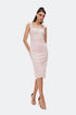 Elegant Lace Pencil Midi Dress
