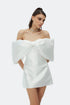 Bow Tie Sleeve Detailed Mini Dress