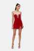 SHINING EMBROIDERED BODYCON MINI DRESS