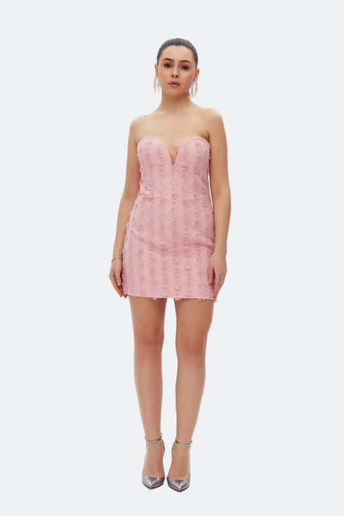 Flower Pattern Bodycon Mini Dress