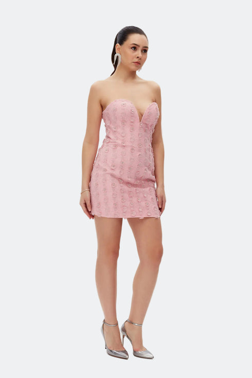 Flower Pattern Bodycon Mini Dress