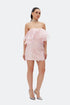 Flounce Detailed Lace Mini Dress