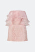 Flounce Detailed Lace Mini Dress