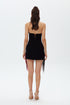 SHINY FRINGE STRAPLESS NIGHT DRESS