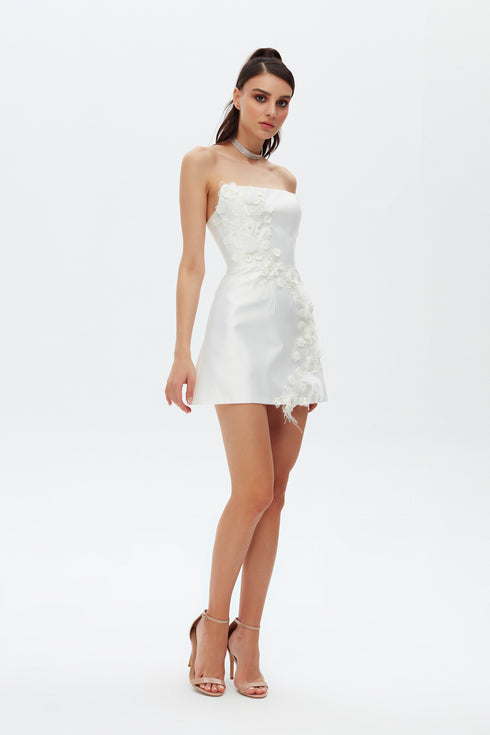 CAMELLIA STRAPLESS MINI DRESS