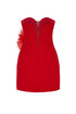 IRIS SWEETHEART NECK BODYCON MINI DRESS
