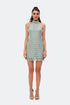 Leaf Halter Neck Mini Dress