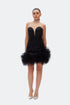 Puff Skirt Detailed Mini Dress