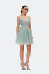 Monarch V Neck Straps Mini Dress