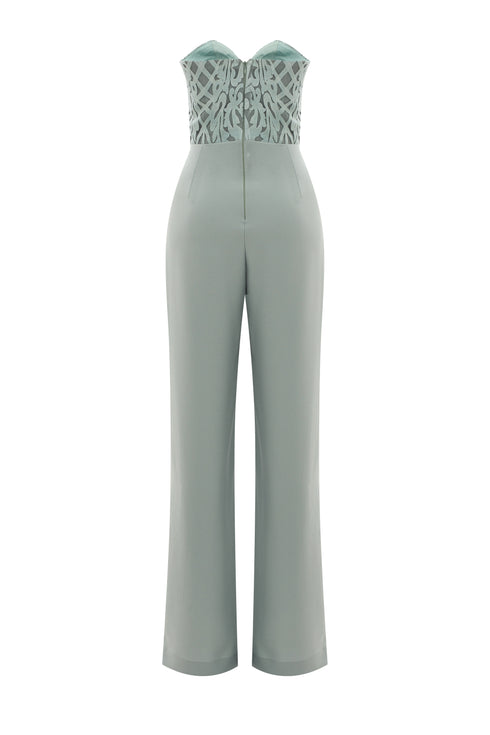 LUCY SWEETHEART NECKLINE JUMPSUIT