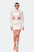 Inlaid And Tulle Detailed Mini After Dress