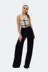 Geopmetric Patterned Spaghetti Strap Crop Top