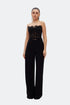Black Lace Corset Crop Top