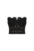 BLACK LACE CORSET CROP TOP