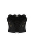 BLACK LACE CORSET CROP TOP