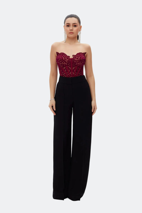 Lace Corset Crop Top