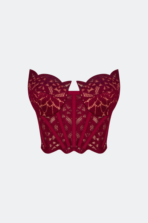 Lace Corset Crop Top
