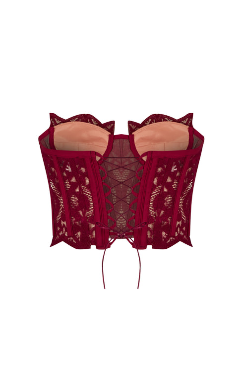 LACE CORSET CROP TOP