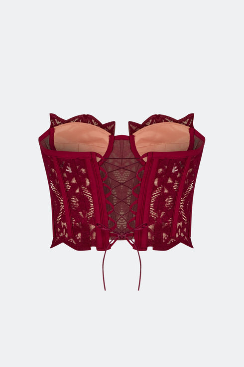 Lace Corset Crop Top