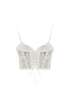 WHITE LACE CORSET CROP TOP