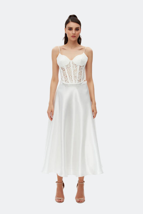 Athens Lace Corset Crop Top