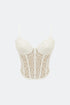 Athens Lace Corset Crop Top