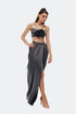 Ash Flower Detailed Crop Top