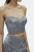 Ash Stone Embroidered Crop Top