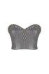 ASH STONE EMBROIDERED CROP TOP