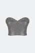 Ash Stone Embroidered Crop Top