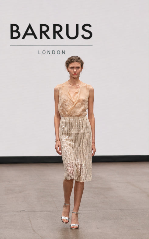 Ivory Lace Drape Set