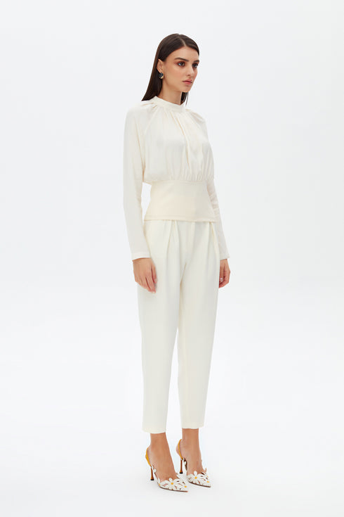 Magnolia pleat detailed blouse