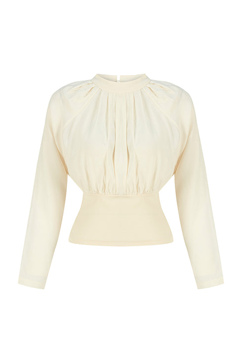 Magnolia pleat detailed blouse