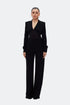 Black Pleated Corset Blouse