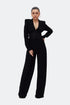 Black Pleated Corset Blouse
