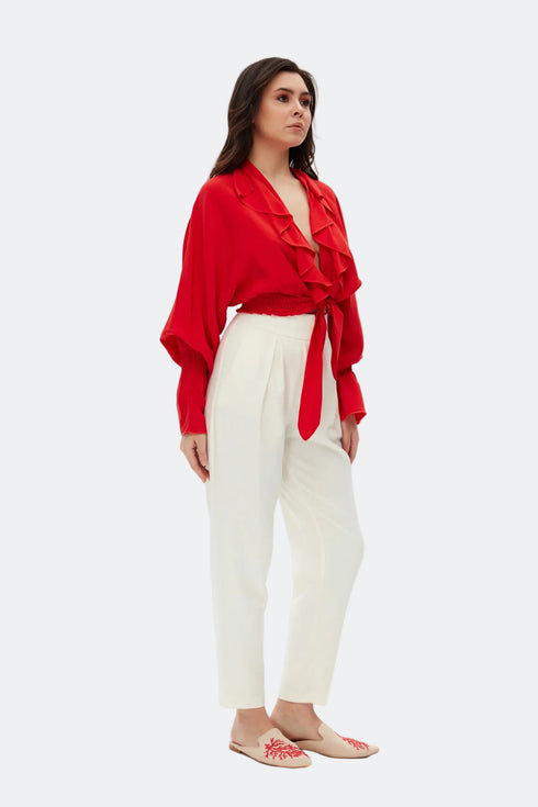 Flounce Detailed Blouse