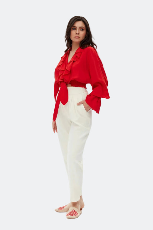 Flounce Detailed Blouse