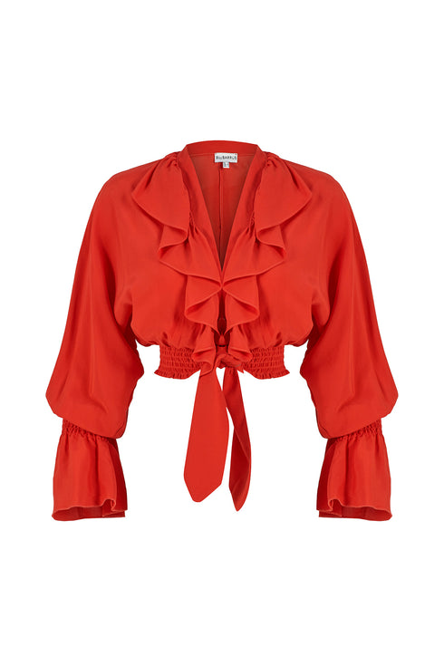 Flounce Detailed Blouse