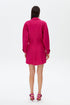 Fuchsia shirt mini dress