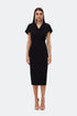 Classy Back Cut Out Midi Dress