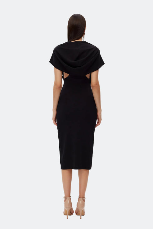 Classy Back Cut Out Midi Dress