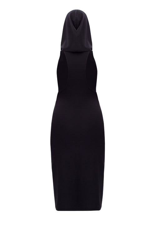 Classy Back Cut Out Midi Dress